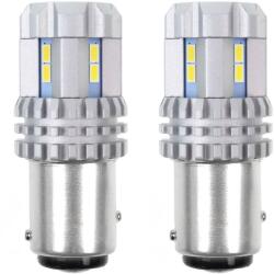 AMiO Set 2 becuri LED stop/frana auto BA15d P21/5 Canbus 12V-24V, 12 SMD (AM02450)