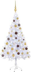 vidaXL Brad de Craciun pre-iluminat cu globuri, 120 cm, 230 ramuri GartenMobel Dekor (3077492)