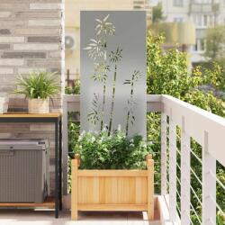 vidaXL Ecran de intimitate pentru gradina, argintiu, 50x140 cm, otel galvanizat (876299)