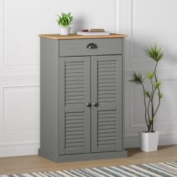 vidaXL Dulap de pantofi VIGO, gri, 60x35x96 cm, lemn masiv de pin GartenMobel Dekor (353168) Pantofar