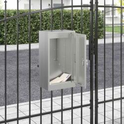 vidaXL cutie postala Negru 30 x 23 x 55 cm Otel galvanizat GartenMobel Dekor (874952)