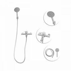 Korman Technik Baterie de baie cu para de dus din inox SUS304, finisaj satinat, 2 functii (LY010) (AT1CT-IM1P-RS1S-LY010NX)