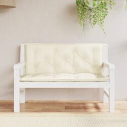 vidaXL Perne banca de gradina 2 buc. , alb crem, tesatura oxford GartenMobel Dekor (315006)
