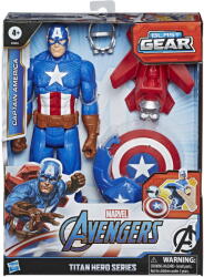 Hasbro Figurina Captain America Titan Hero Blast Gear, 30 cm, Hasbro (E7374) Figurina