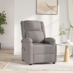 vidaXL Fotoliu rabatabil electric, gri taupe, material textil GartenMobel Dekor (3098360)