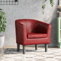 vidaXL Fotoliu tip cuva, rosu vin, piele ecologica GartenMobel Dekor (356489)