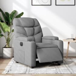 vidaXL Fotoliu rabatabil electric, gri deschis, textil GartenMobel Dekor (3204572)