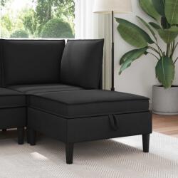 vidaXL Taburet cu depozitare Negru Catifea GartenMobel Dekor (42027149) Canapea