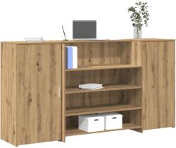 vidaXL Birou de receptie Stejar Artisan 200x50x103, 5 cm Lemn prelucrat GartenMobel Dekor (3324186)