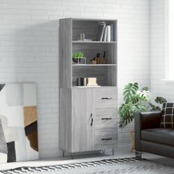 vidaXL Dulap înalt, gri sonoma, 69, 5x34x180 cm, lemn compozit GartenMobel Dekor (3189443) Comoda