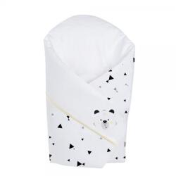 Klups Patura de infasat pentru bebelusi Klups Happy Bear, 75x75 cm, bumbac (00085268)