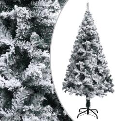 vidaXL Brad de Craciun artificial cu zapada, verde, 120 cm, PVC GartenMobel Dekor (328481)