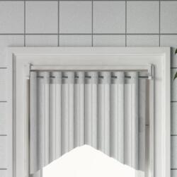 vidaXL Sine pentru perdele 2 buc, alb si argintiu, 40-60 cm, aluminiu GartenMobel Dekor (154613)