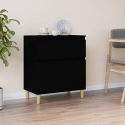 vidaXL Servanta, negru, 60x35x70 cm, lemn prelucrat GartenMobel Dekor (819677) Comoda