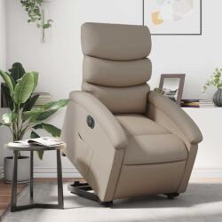 vidaXL Fotoliu rabatabil electric cu ridicare, cappuccino GartenMobel Dekor (3204060)