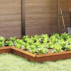 vidaXL Gard pentru melci 4 pcs Ruginit 13, 5 x 13, 5 x 25 cm GartenMobel Dekor (874872)
