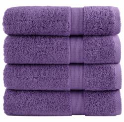 vidaXL Prosoape de maini premium SOLUND 4 buc. violet 50x100 cm 600gsm GartenMobel Dekor (137354) Prosop