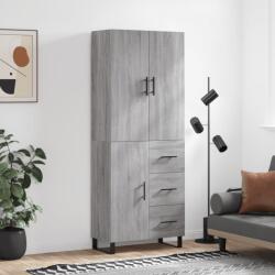 vidaXL Dulap înalt, gri sonoma, 69, 5x34x180 cm, lemn compozit GartenMobel Dekor (3195929) Comoda