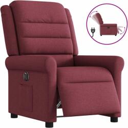 vidaXL Fotoliu rabatabil electric, rosu vin, material textil GartenMobel Dekor (3303297)