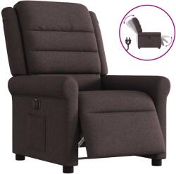 vidaXL Fotoliu rabatabil electric, maro închis, material textil GartenMobel Dekor (3303299)
