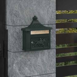 vidaXL Cutie Postala Montata pe Perete Verde 40, 5 x 15, 5 x 44 cm GartenMobel Dekor (42023500)