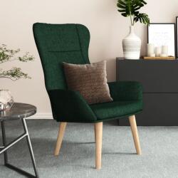 vidaXL Scaun de relaxare, verde închis, material textil GartenMobel Dekor (341399)