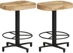 vidaXL Scaune de bar, 2 buc. , 52 cm, lemn masiv de mango GartenMobel Dekor (321966)