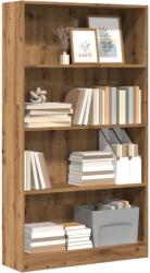 vidaXL Biblioteca, stejar artizanal, 80x24x143 cm, lemn prelucrat GartenMobel Dekor (857852) Biblioteca