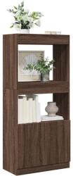 vidaXL Dulap înalt, stejar maro, 63x33x140 cm, lemn prelucrat GartenMobel Dekor (855112) Biblioteca