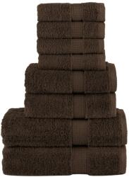 vidaXL Set de prosoape premium SOLUND, 8 piese, maro, 600 g/m2 GartenMobel Dekor (137540) Prosop