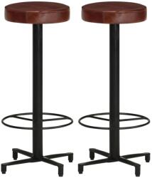 vidaXL Scaune de bar, 2 buc. , 76 cm, piele naturala GartenMobel Dekor (321967)