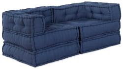 vidaXL Fotolii puf modulare, 2 buc. , indigo, textil GartenMobel Dekor (3315086)