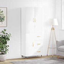 vidaXL Dulap înalt, alb, 69, 5x34x180 cm, lemn compozit GartenMobel Dekor (3195883) Comoda