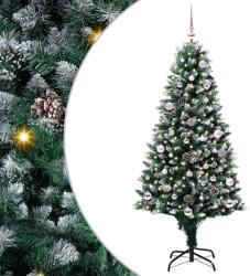vidaXL Brad de Craciun artificial Verde 150 cm PVC si Otel si Plastic GartenMobel Dekor (3396253)