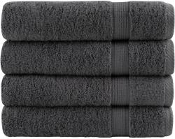 vidaXL Prosoape de maini SOLUND 4 buc. antracit 50x100 cm 600 gsm GartenMobel Dekor (137157) Prosop