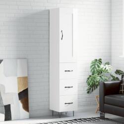 vidaXL Dulap înalt, alb extralucios, 34, 5x34x180 cm, lemn prelucrat GartenMobel Dekor (3200227) Comoda