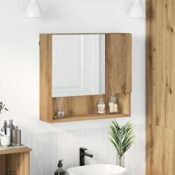 vidaXL Dulap cu oglinda stejar artizanal 59 x 17 x 55 cm Lemn compozit GartenMobel Dekor (883373)
