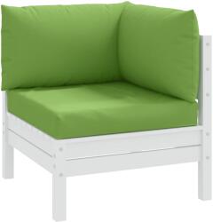 vidaXL Perne de paleti, 3 buc, melanj verde aprins, material textil GartenMobel Dekor (4002657)