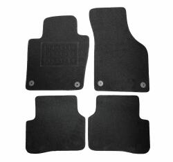  Covorase mocheta VW Passat B6, B7 si CC negre, fixare rotunda, set 4 piese (840148BLACKROU)