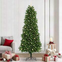 vidaXL Brad de Craciun cu 300 LED cu suport Verde 240 cm PE GartenMobel Dekor (3396353)
