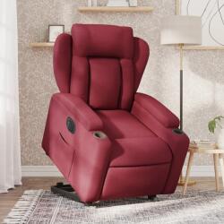 vidaXL Fotoliu electric rabatabil cu ridicare, rosu vin, textil GartenMobel Dekor (3204509)
