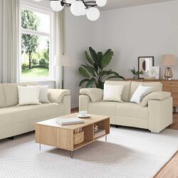 vidaXL Canapea 3 pcs Bej 219 x 77 x 82 cm Material textil din in GartenMobel Dekor (3324607) Canapea