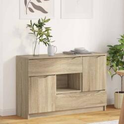 vidaXL Bufet cu sertar Stejar Sonoma 100 x 30 x 65, 6 Lemn compozit GartenMobel Dekor (888789) Comoda