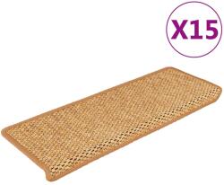 vidaXL Covorase scari autoadezive, 15 buc. aspect sisal, 65x21x4cm sisal GartenMobel Dekor (326889) Covor