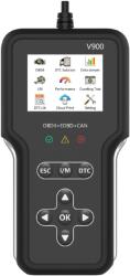 Techstar Tester Auto OBD2 Techstar V900 Plus, Diagnoza Motor si Transmisie, peste 600 Coduri Live, Test Baterie si Senzori, Compatibil Multimarca (SKU3407)