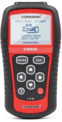 Konnwei Instrument de scanare si diagnosticare auto, KONNWEI KW808, OBD2, Display 2.8 inch, citirea și ștergerea codurilor de eroare a motorului, vizualizarea pregătirii I/M, preluarea informațiilor autovehic