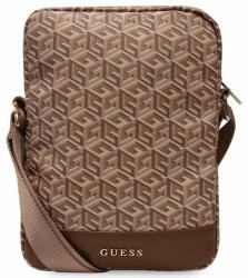 GUESS Torba GUTB10HGCFSEW 10" GCube Stripe Tablet Bag tablet táska, barna
