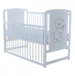 BabyNeeds Timmi 120x60 alb + laterala culisanta