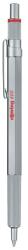 rOtring Химикалка Rotring 600 1, 0 mm сребриста с бутон NRR2032578 (NRR2032578)