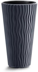  Kaspó Magas Függ. Hullámos, SLIM/antracit/S433 (DPSP400-S433)